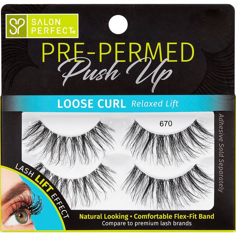 Salon Perfect Pre-Permed Push Up Lashes, 2 Pairs