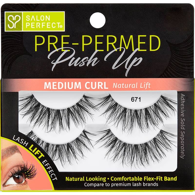 Salon Perfect Pre-Permed Push Up Lashes, 2 Pairs