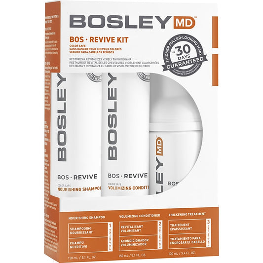 Bosley Revive for Coloured Visibly Thinning Hair Starter Pack, 3 Pieces