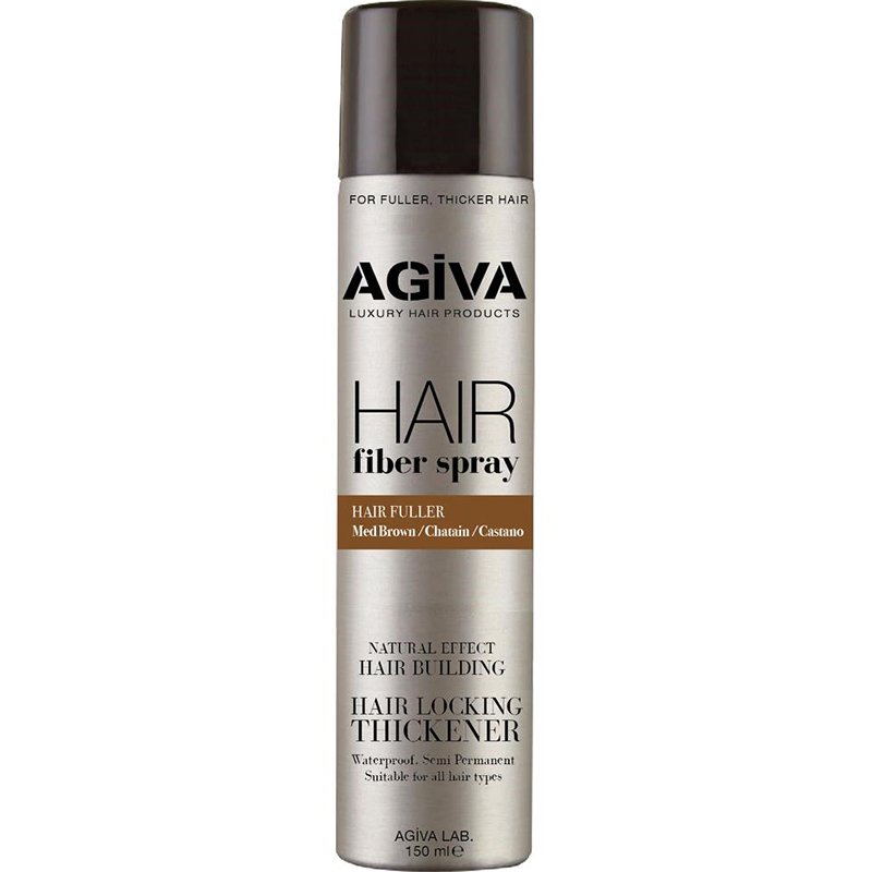 Agiva Hair Fiber Spray with Waterproof Semi-Permanent Color, 150ml