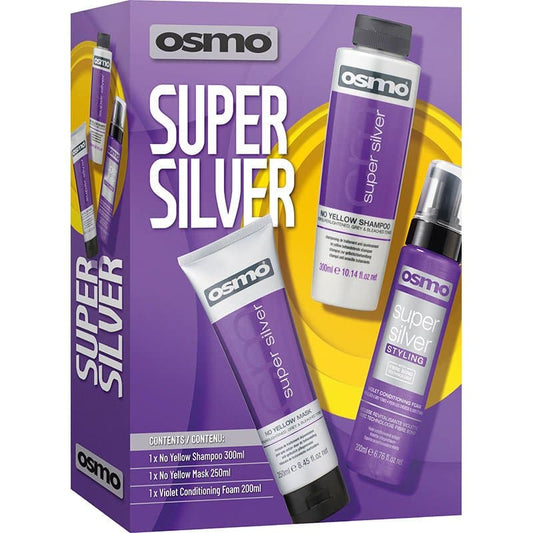 OSMO Super Silver No Yellow Seasonal Gift Pack, 3 Pieces