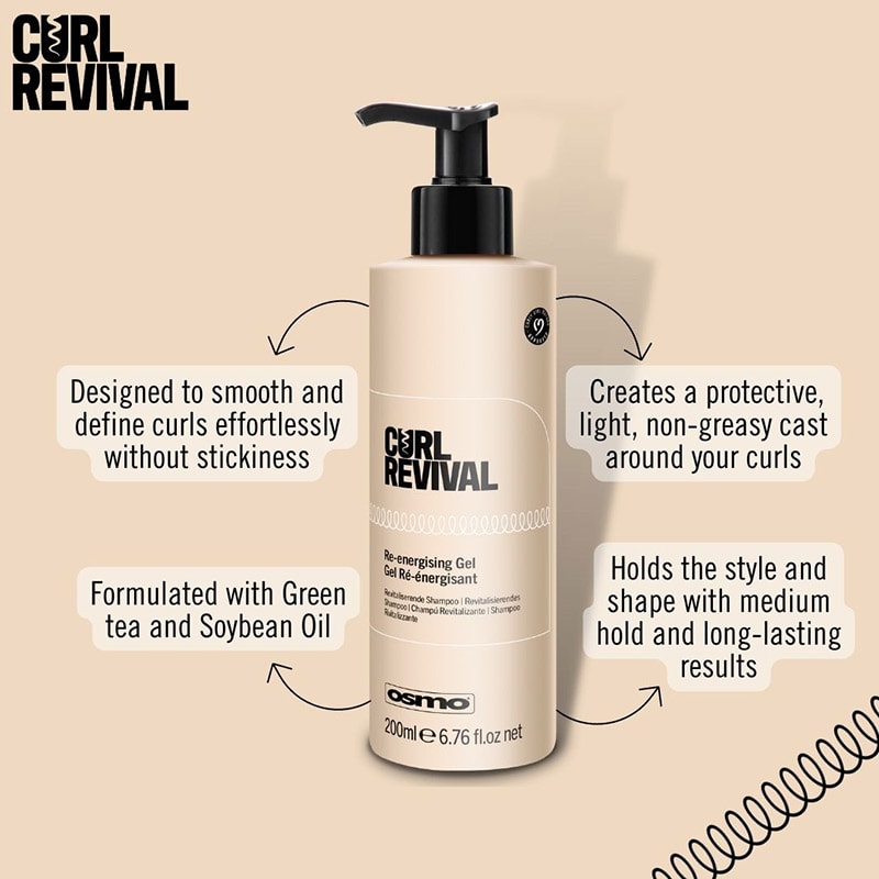 OSMO Curl Revival Re-Energising Gel, 200ml