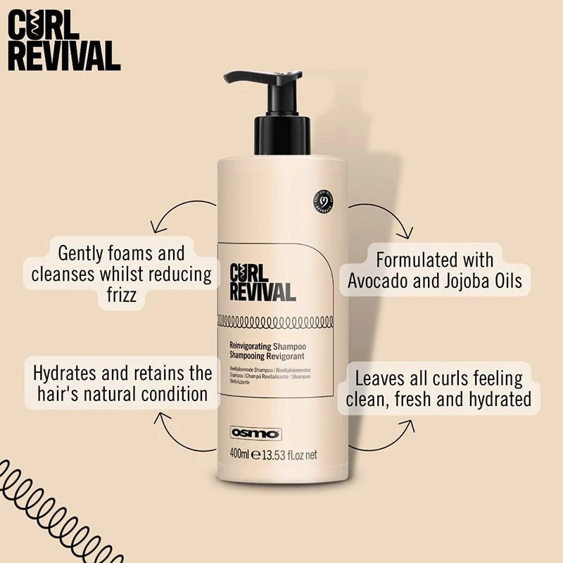 OSMO Curl Revival Reinvigorating Shampoo, 400ml