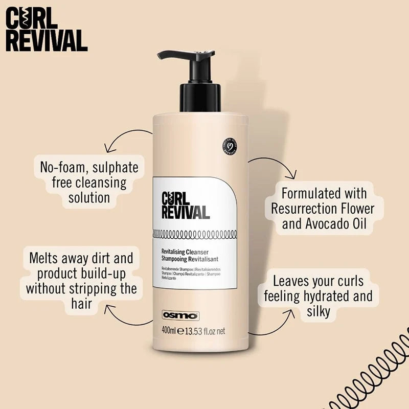 OSMO Curl Revival Revitalising Cleanser, 400ml