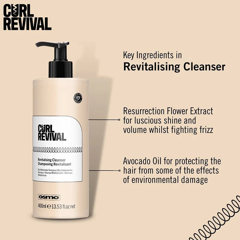 OSMO Curl Revival Revitalising Cleanser, 400ml