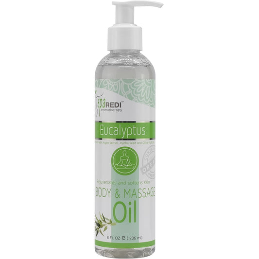 Spa Redi Body & Massage Oil, Eucalyptus, 236ml