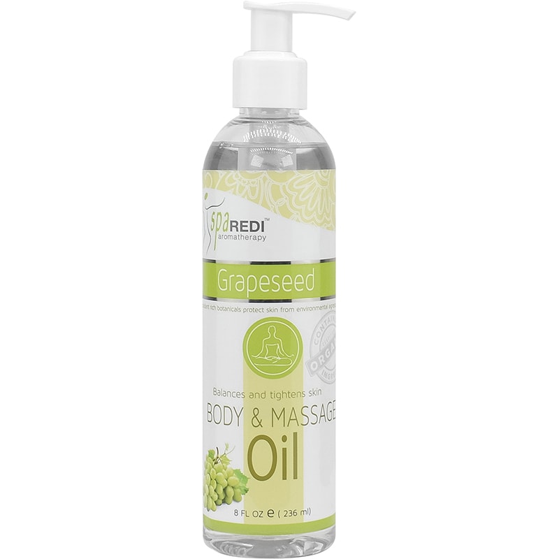 Spa Redi Body & Massage Oil, Grapeseed, 236ml