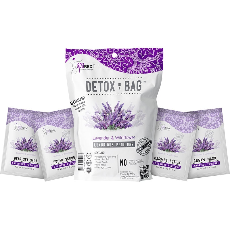 Spa Redi 4 Step Detox in a Bag Luxurious Pedicure