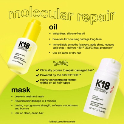 K18 Damage Repair Starter Set, 3 Pieces