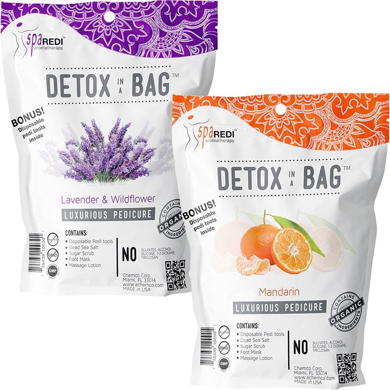 Spa Redi 4 Step Detox in a Bag Luxurious Pedicure