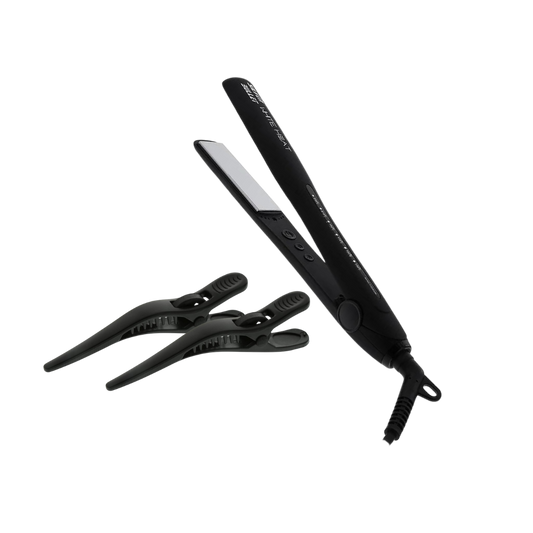 Silver Bullet White Heat Soft Touch Titanium Iron, 230ºC, 25mm + 2 sectioning clips