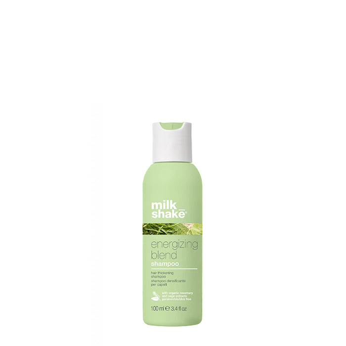 milk_shake energizing blend shampoo, travel size, 100ml