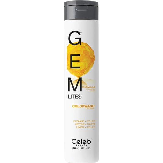 Celeb Luxury Gem Lites Colorwash Shampoo, Tourmaline Strawberry Blonde, 244ml