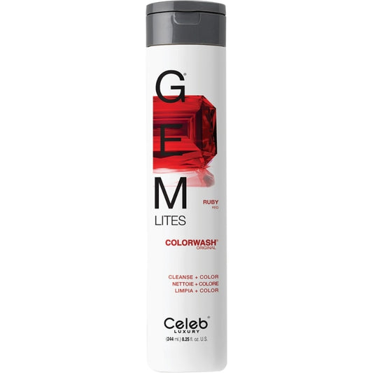 Celeb Luxury Gem Lites Colorwash Shampoo, Ruby Red, 244ml