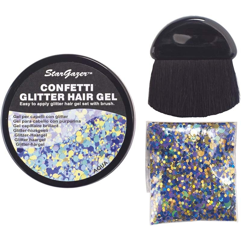 Stargazer Confetti Glitter Hair Gel Kit