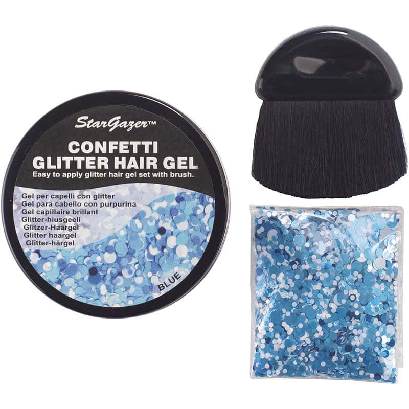 Stargazer Confetti Glitter Hair Gel Kit