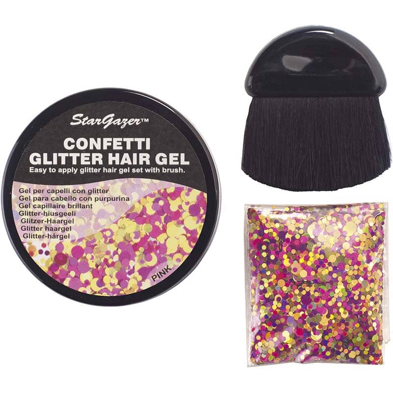 Stargazer Confetti Glitter Hair Gel Kit