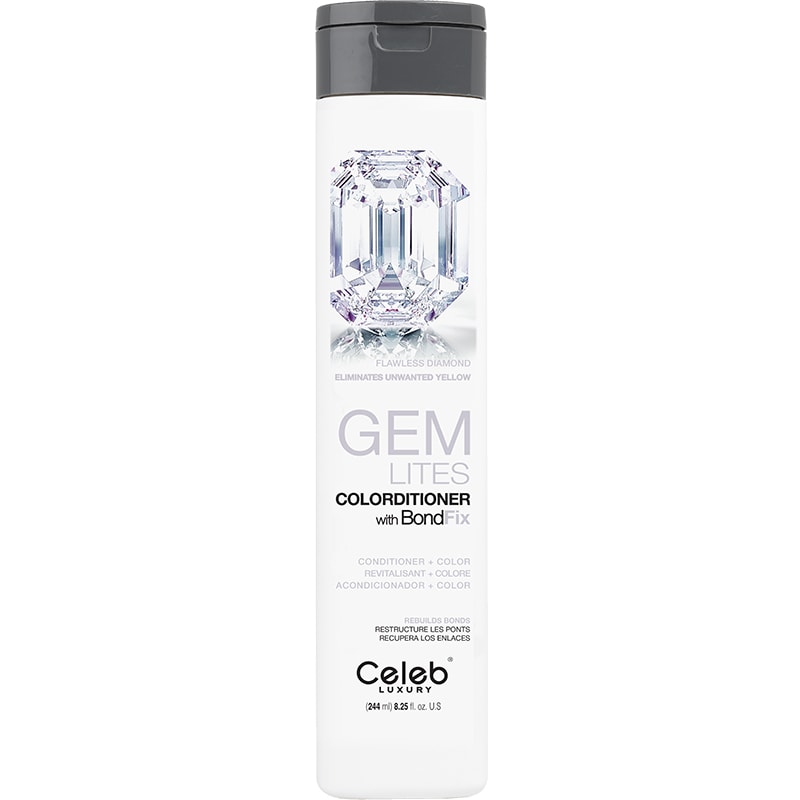 Celeb Luxury Gem Lites Colorditioner with BondFix, Flawless Diamond, 244ml