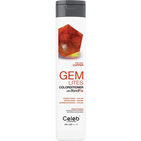 Celeb Luxury Gem Lites Colorditioner with BondFix, Fire Opal Copper, 244ml