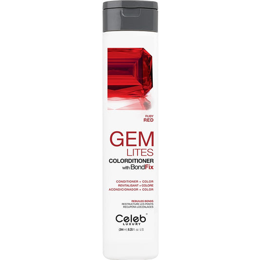 Celeb Luxury Gem Lites Colorditioner with BondFix, Ruby Red, 244ml