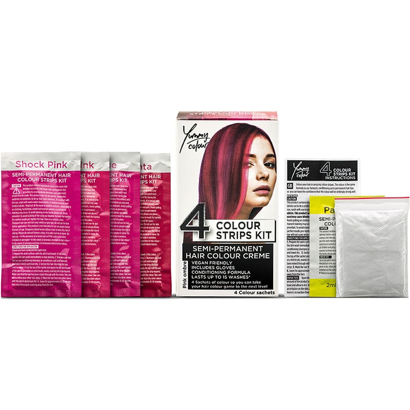 Stargazer Yummy 4 Colour Strips Kit Semi-Permanent Crème, 4 x 10ml