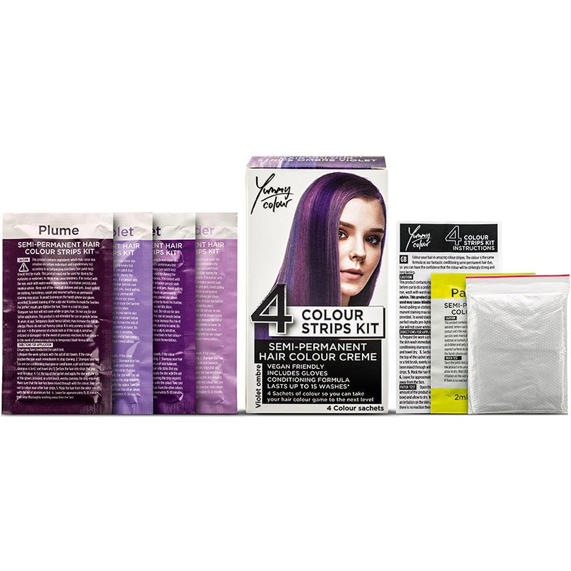 Stargazer Yummy 4 Colour Strips Kit Semi-Permanent Crème, 4 x 10ml