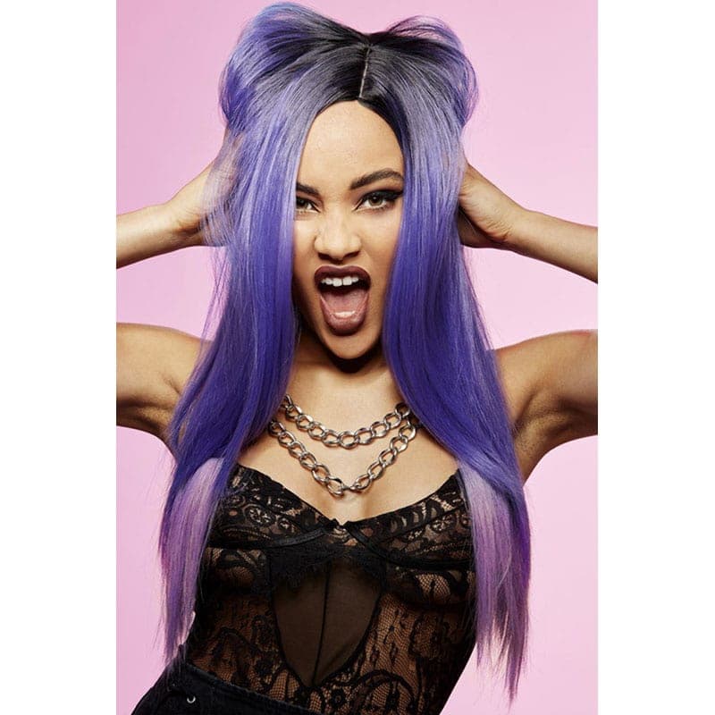 Manic Panic Long Cut Super Vixen™ Wig – Amethyst Ombre™