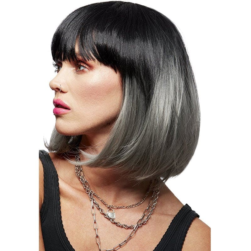 Manic Panic Short Cut Glam Doll™ Wig – Alien Grey™ Ombre