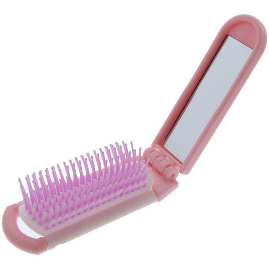 Olivia Garden Breast Cancer Awareness Folding Brush & Mirror